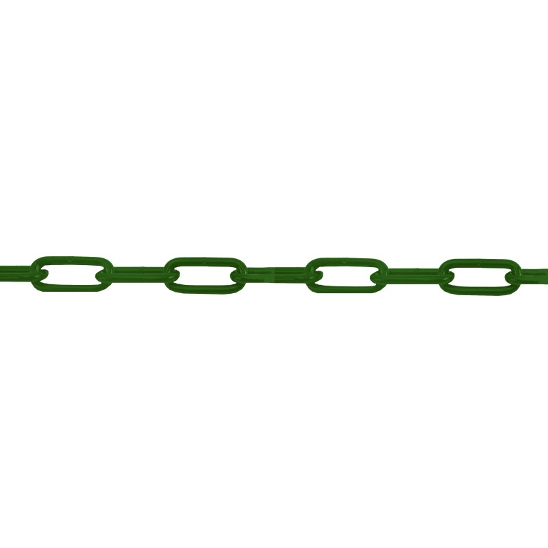 Straight welded long-link chain