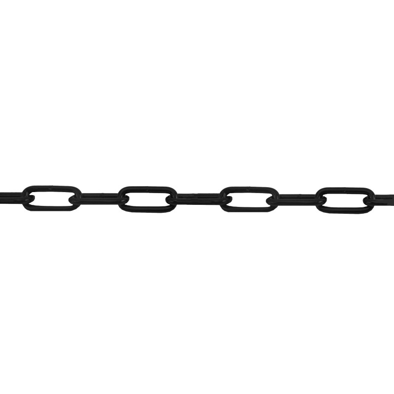 Straight welded long-link chain