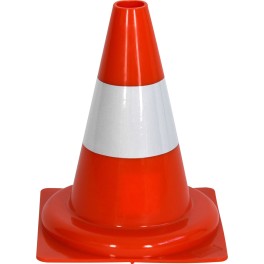 Marking cone with reflective band