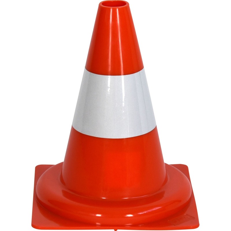 Marking cone with reflective band