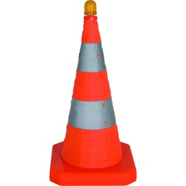 Foldable signaling cone 