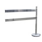 Steel bollard kit with barrier