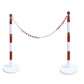 Steel bollard kit with chain