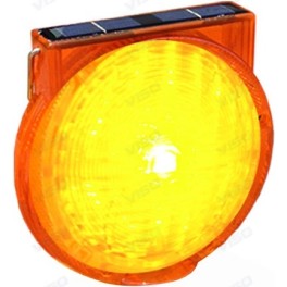Solar-powered LED flashing construction lamp - Viso