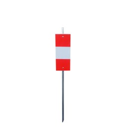 Reflective construction stake 