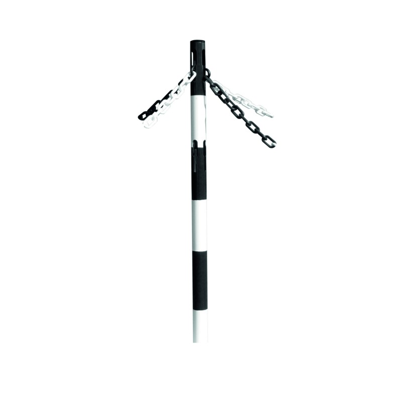 Poteau acier à chaine