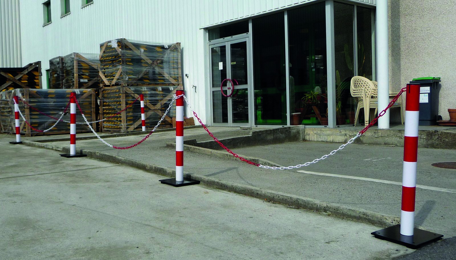 Poteau de balisage en acier 70 mm