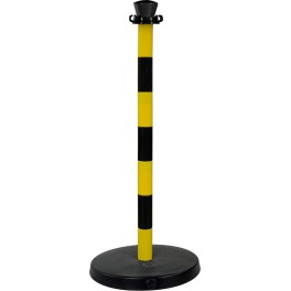 Plastic bollard with heavy base