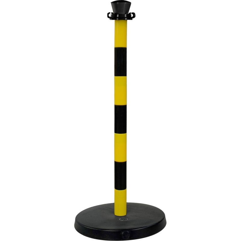 Plastic bollard with heavy base