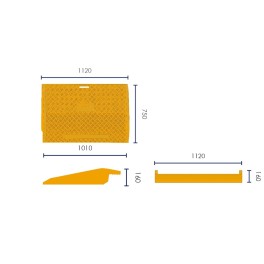 Transportable PMR accessible ramp