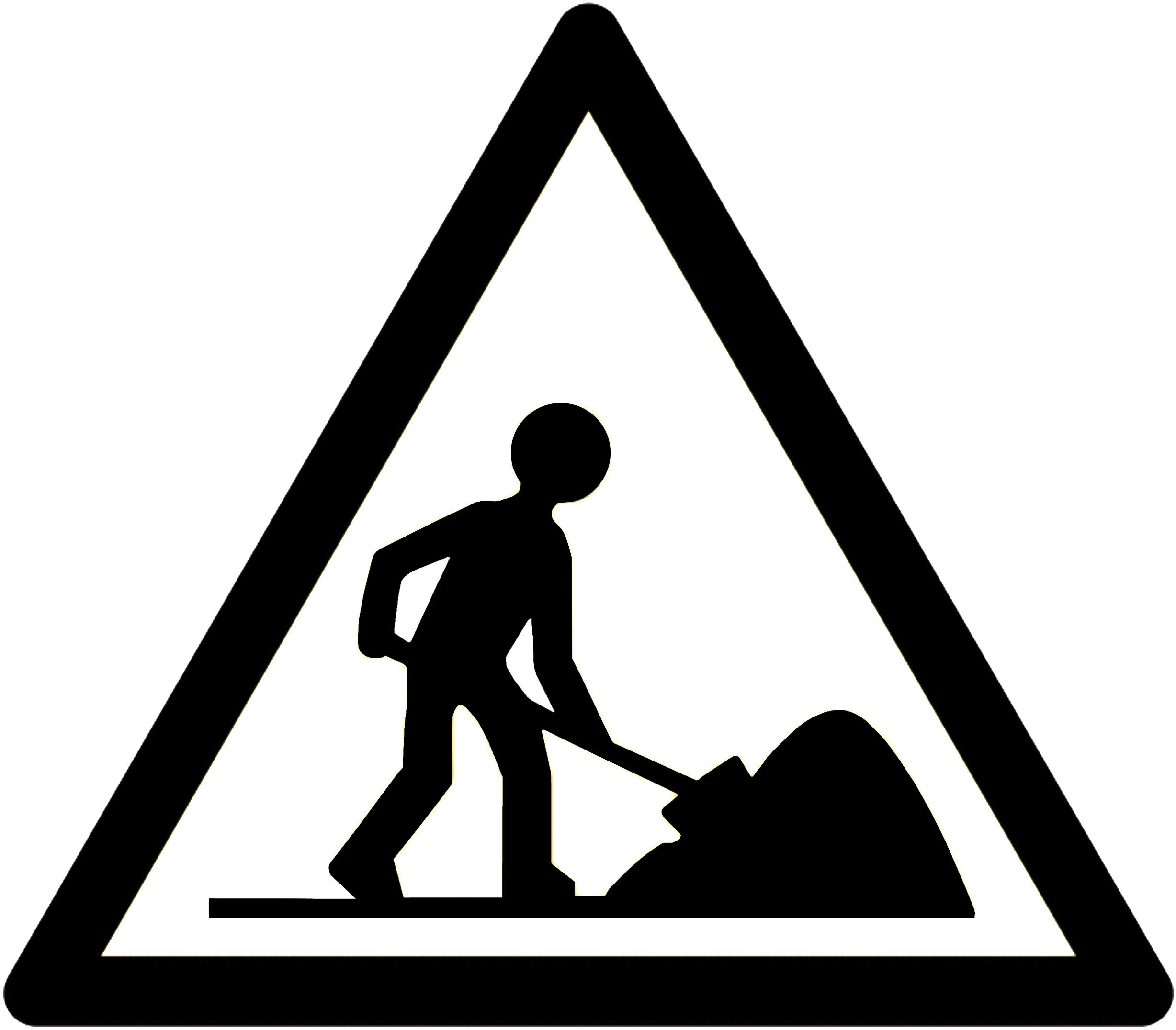 Transparent sticker with pictogram