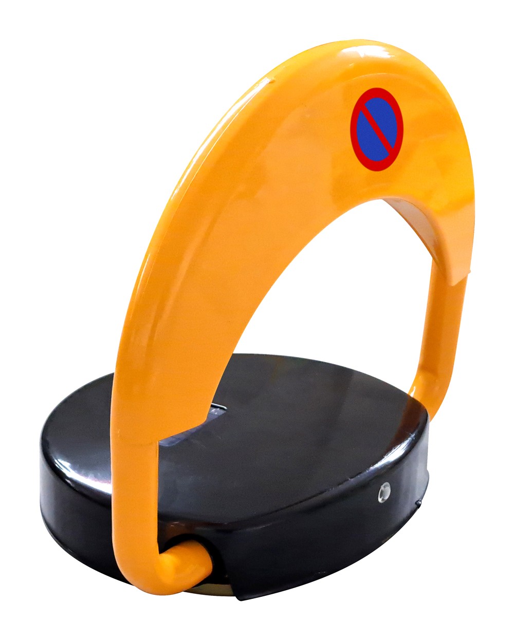 Automatic parking solar bollard