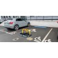 High-Visibility Parking Bollard with Rubber Mounting Structure - Viso