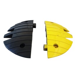 Heavy-duty speed bump end cap 50 T - 15 km/h 