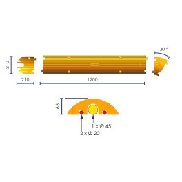 Long-length cable protector