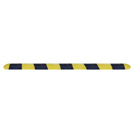 Complete black/yellow modular speed bump