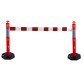 High visibility bollard with extending bar