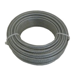 PVC coated wire rope with textile core