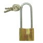 Standard brass padlock with keys - Viso