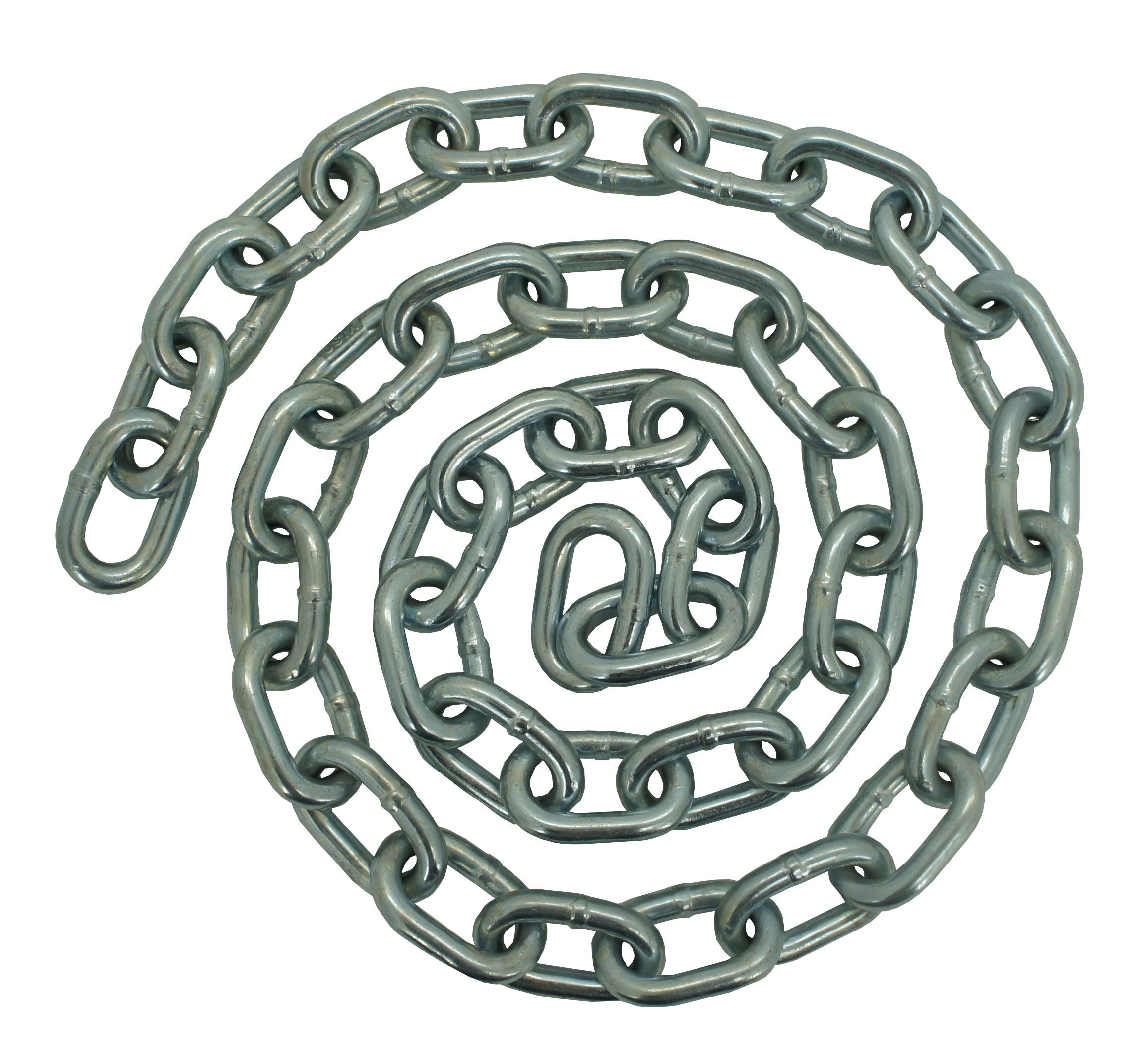 Straight welded chain with short links