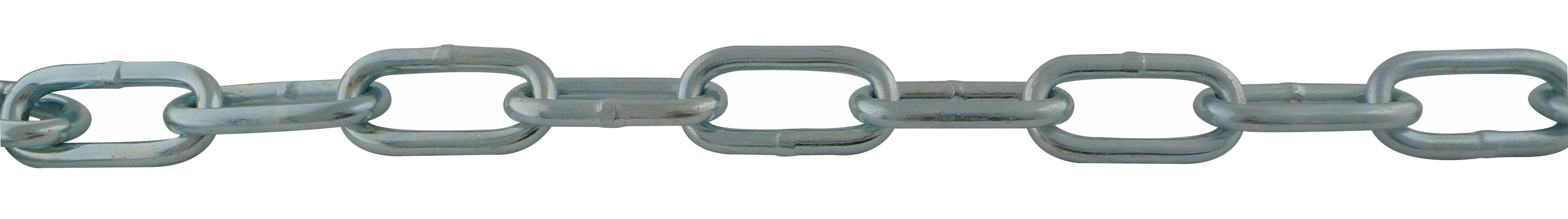 Straight welded chain with long links