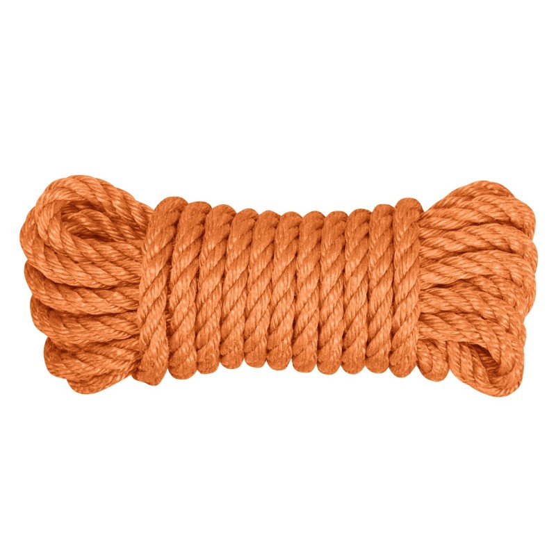 Colored polypropylene rope