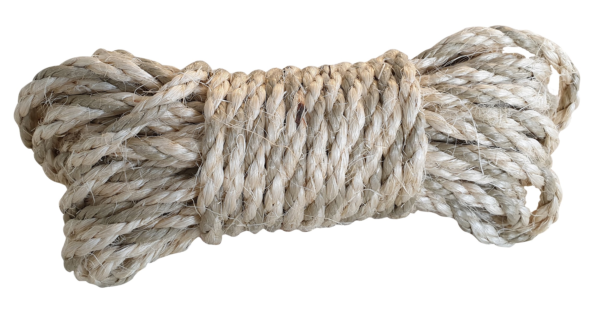 Sisal and polypropylene rope