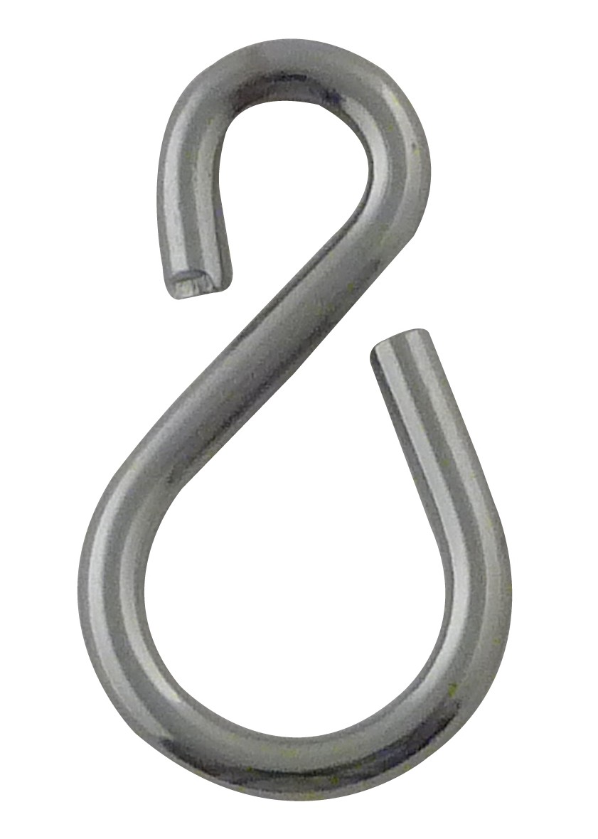 Uneven"S" hook zinged steel