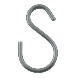 Uneven"S" hook zinged steel