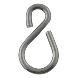 Uneven"S" hook zinged steel