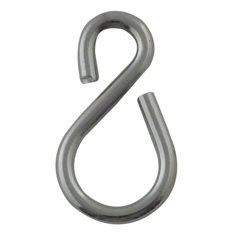 Uneven"S" hook zinged steel