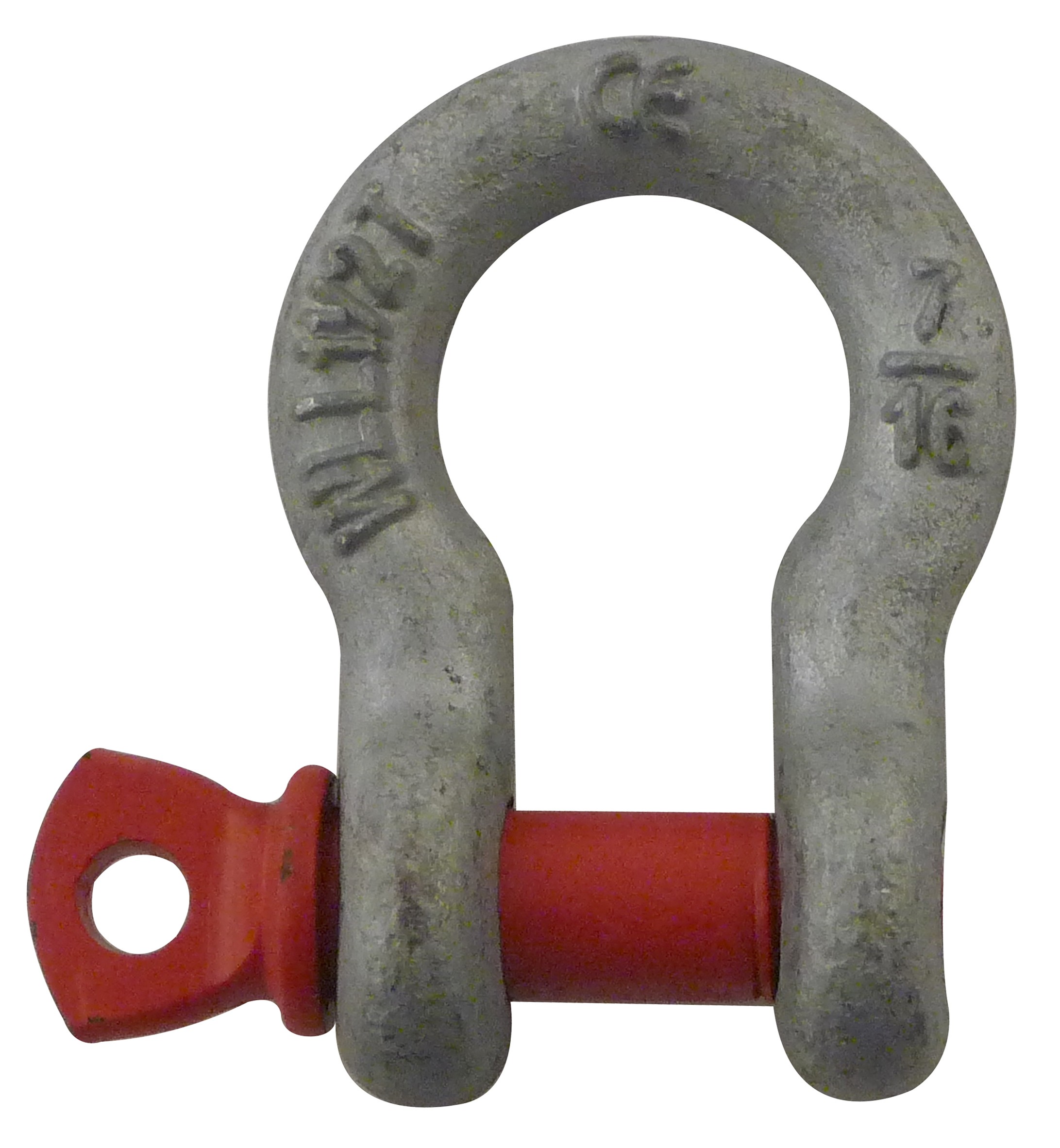 Galvanized steel bow shackle