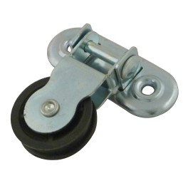 Hinged pulley with 1 wheel 
