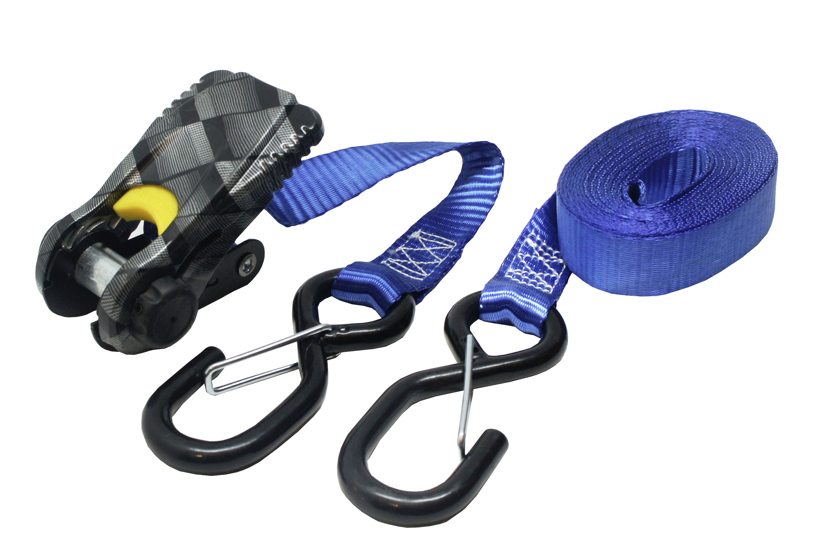 Ratchet tie down with hooks 