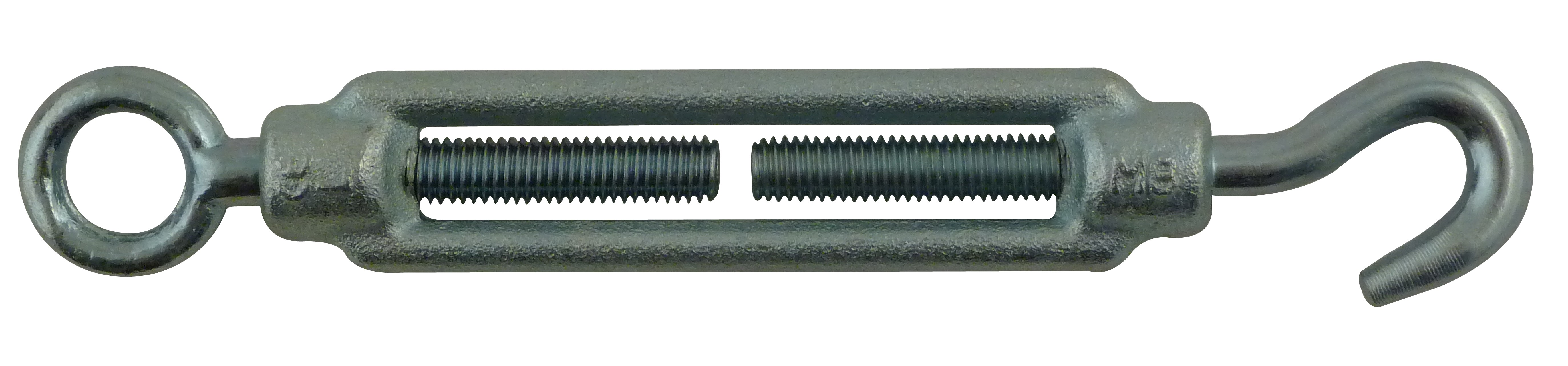 Steel turnbuckle with 1 eye and 1 hook