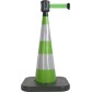 Traffic cone with weighted base and retractable strap - Viso
