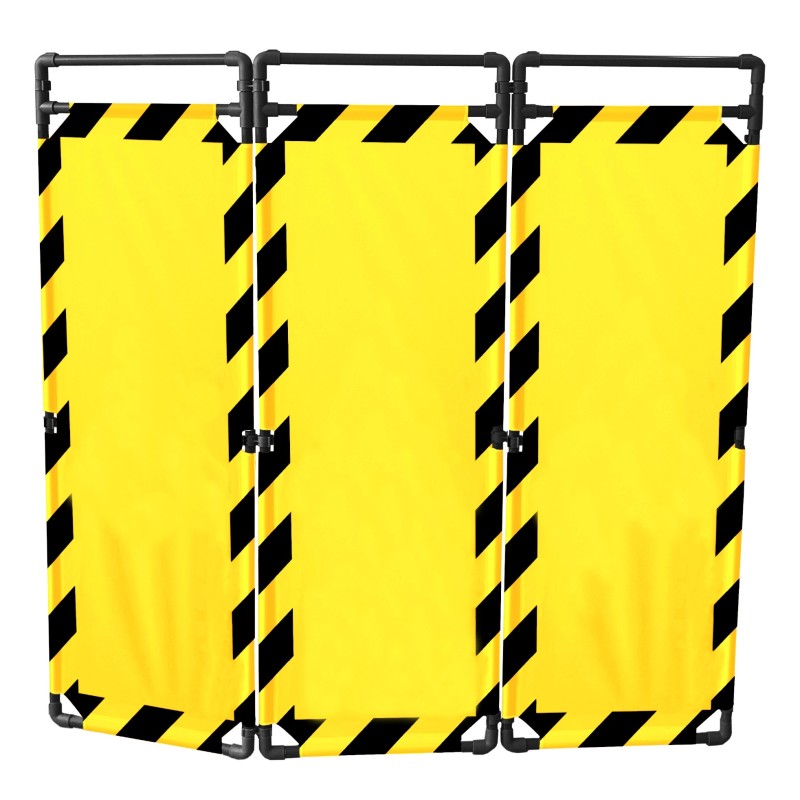 3-panel intervention barrier