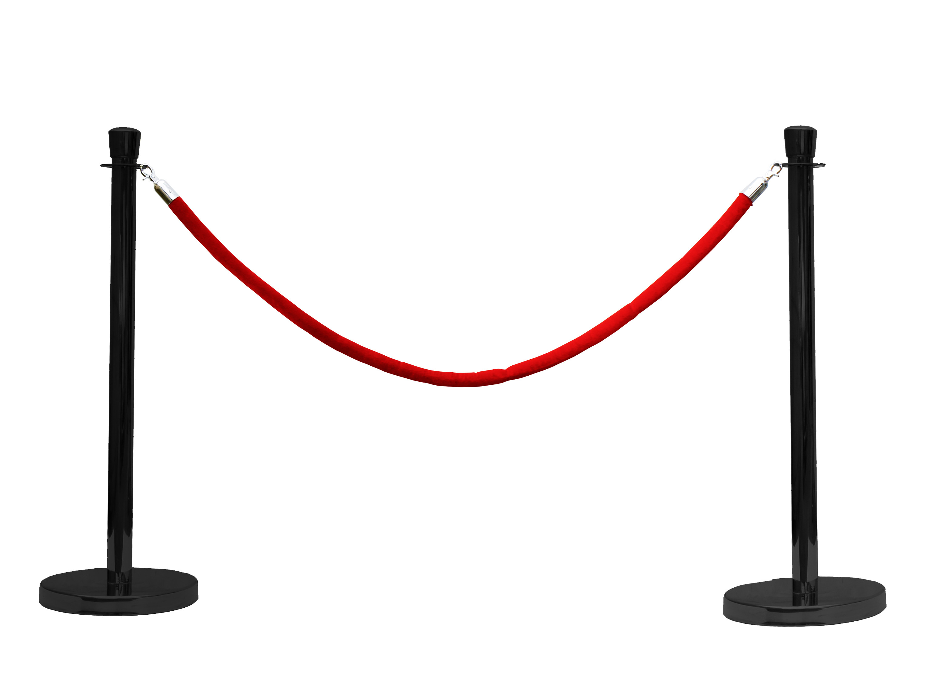 Rope and steel chain posts
